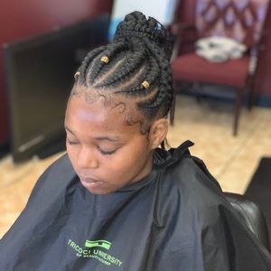 Bohemian feedin ponytail